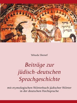 cover image of Beiträge zur jüdisch-deutschen Sprachgeschichte